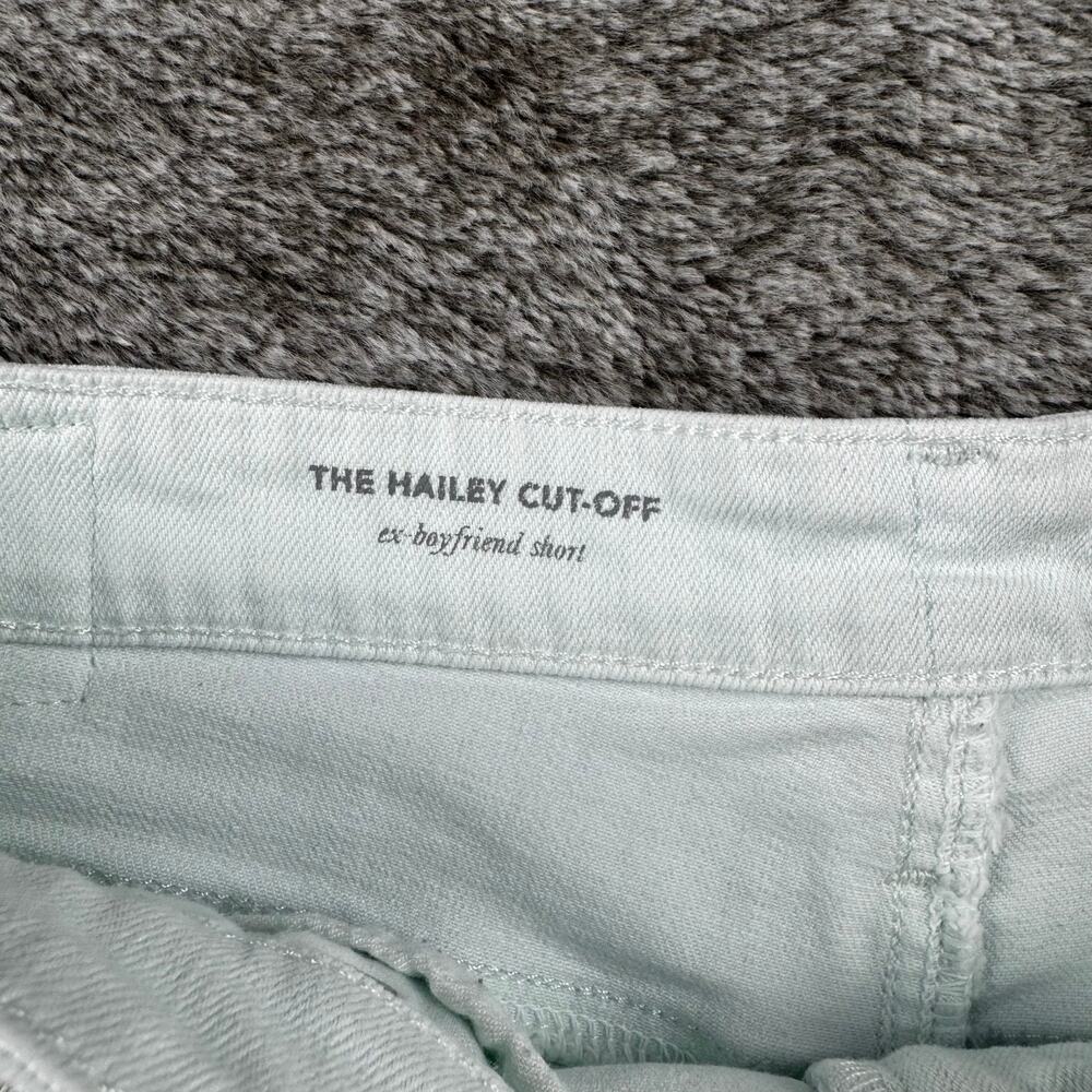 AG Denim The Hailey Cut Off Ex Boyfriend Shorts Women's 27 Mint - Picture 2 of 7